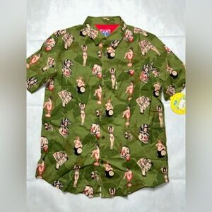 Pardy Time Hawaiian style short sleeve shirt NWT size small